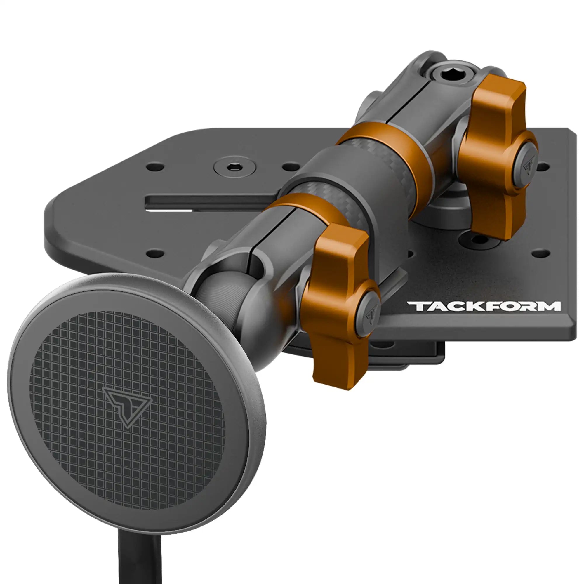 Tackform Jeep Wrangler Dash Kit with MagSafe Wireless Charger and Orange Color Accent Knobs 