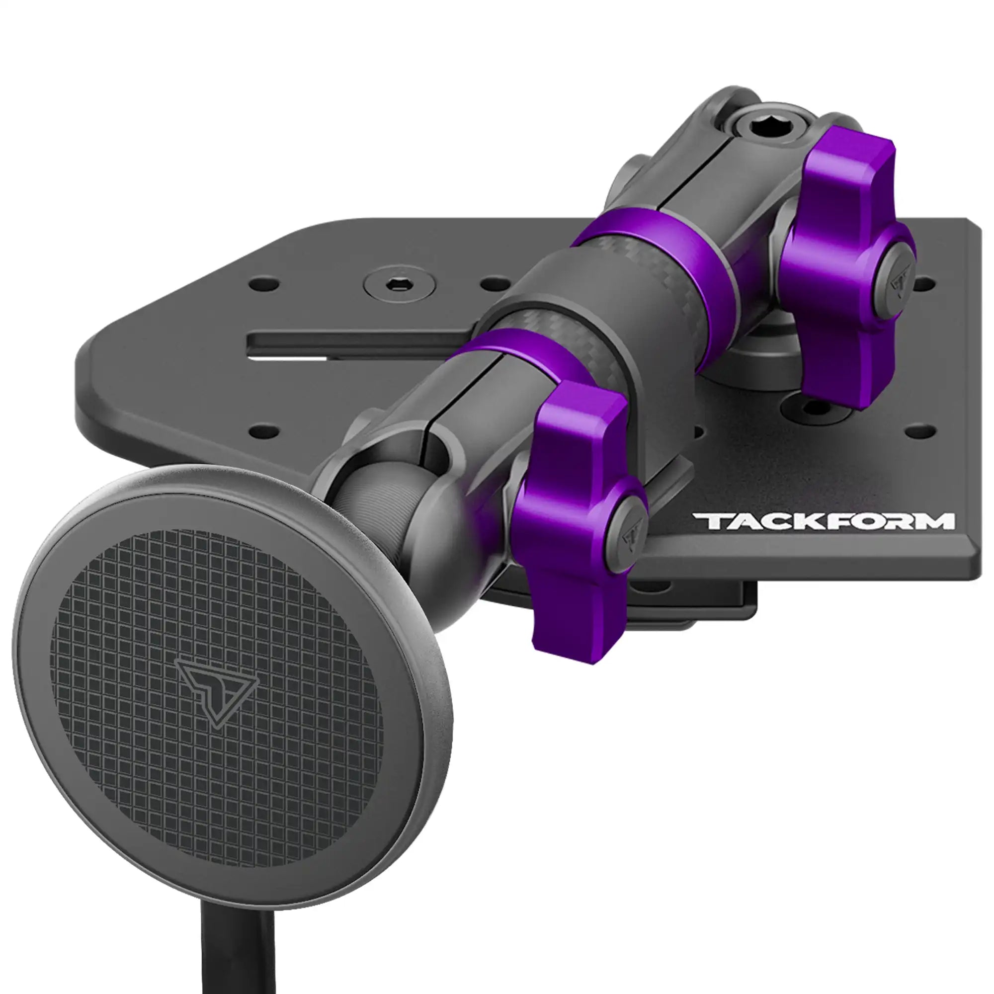 Tackform Jeep Wrangler Dash Kit with MagSafe Wireless Charger and Purple Color Accent Knobs 