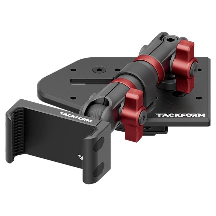 Tackform Jeep Wrangler Dash Kit with Spring Phone Cradle And Red Color Accent Knobs 