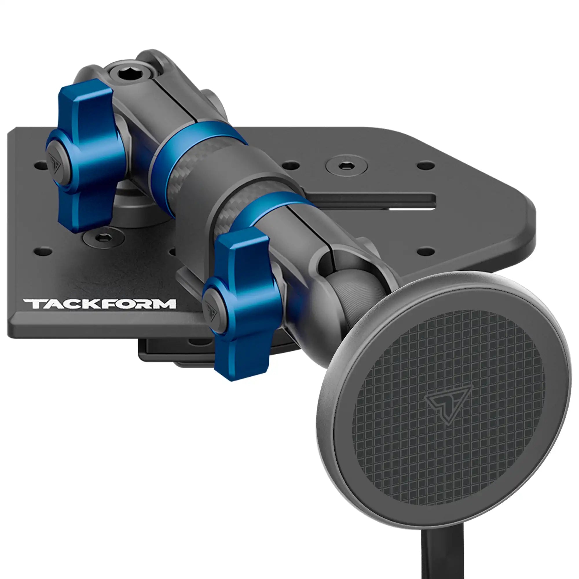 Tackform Passenger Jeep Wrangler Dash Kit with MagSafe Wireless Charger And Blue Color Accent Knobs