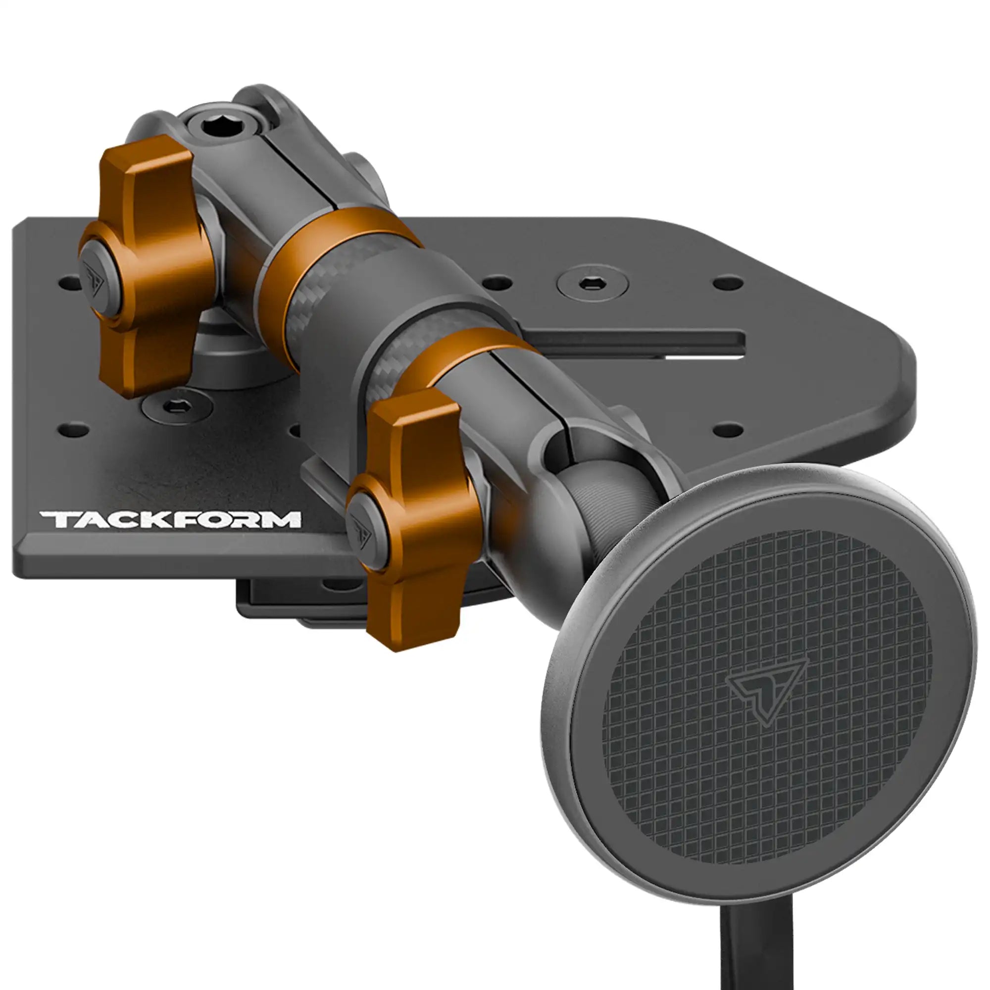 Tackform Passenger Jeep Wrangler Dash Kit with MagSafe Wireless Charger And Orange Color Accent Knobs