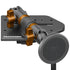 Tackform Passenger Jeep Wrangler Dash Kit with MagSafe Wireless Charger And Orange Color Accent Knobs