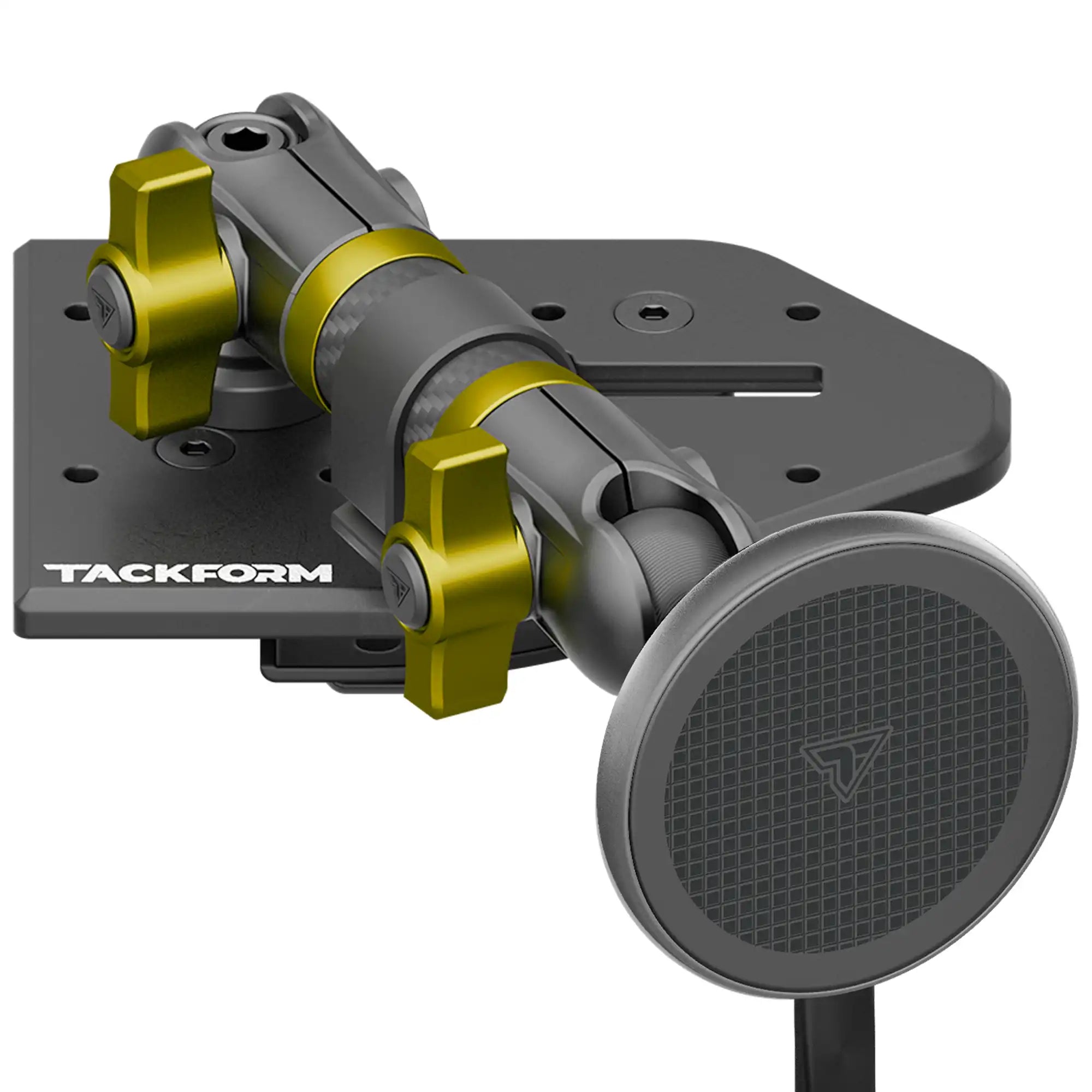 Tackform Passenger Jeep Wrangler Dash Kit with MagSafe Wireless Charger And Yellow Color Accent Knobs