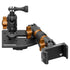 Tackform Passenger Jeep Wrangler Dash Kit with Spring Phone Cradle, GoPro Mount, And Orange Color Accent Knobs 
