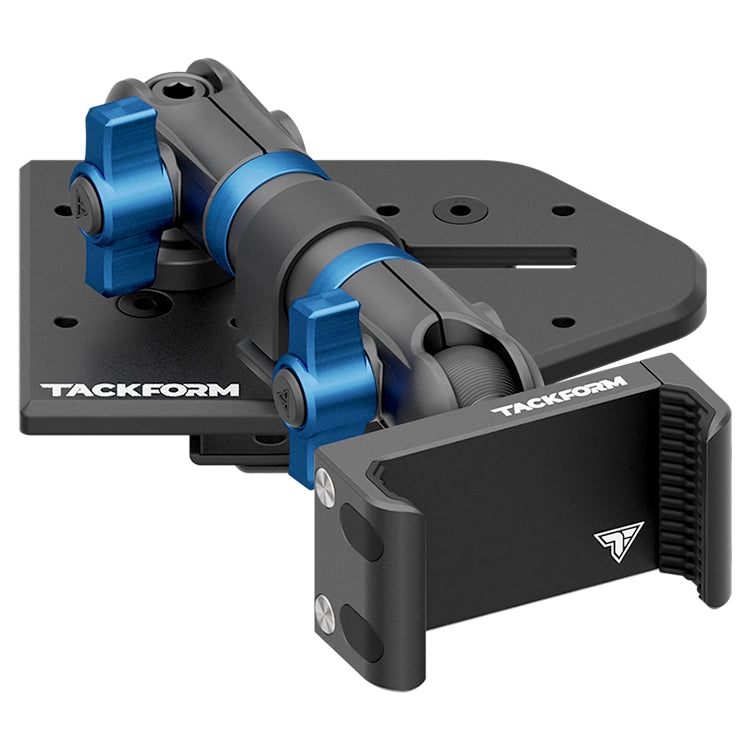 Tackform Passenger Jeep Wrangler Dash Kit with Spring Phone Cradle And Blue Color Accent Knobs 
