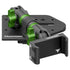 Tackform Passenger Jeep Wrangler Dash Kit with Spring Phone Cradle And Green Color Accent Knobs 
