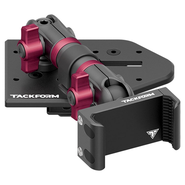 Tackform Passenger Jeep Wrangler Dash Kit with Spring Phone Cradle And Pink Color Accent Knobs 
