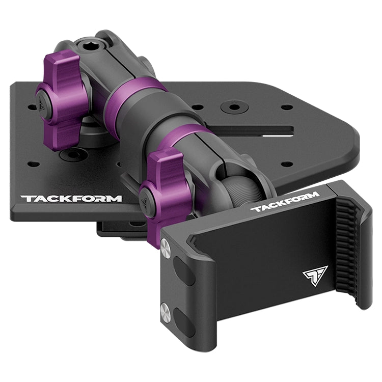 Tackform Passenger Jeep Wrangler Dash Kit with Spring Phone Cradle And Purple Color Accent Knobs 
