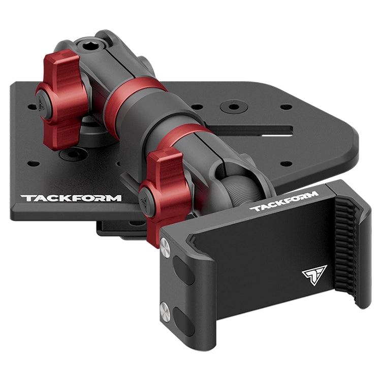 Tackform Passenger Jeep Wrangler Dash Kit with Spring Phone Cradle And Red Color Accent Knobs 
