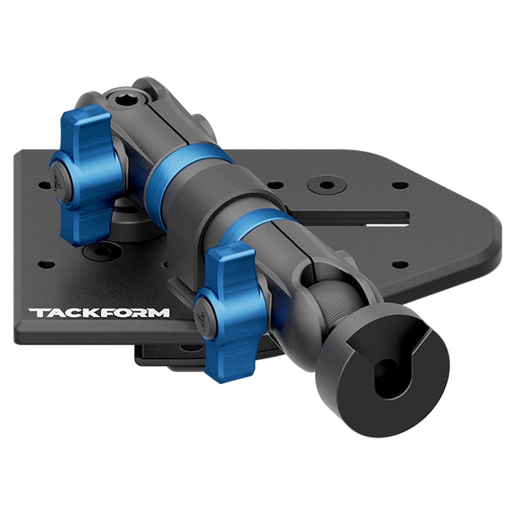 Tackform Passenger Jeep Wrangler Dash Kit with CB Radio Mount And Blue Color Accent Knobs 
