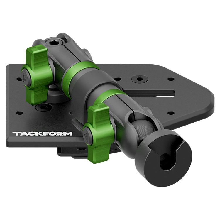 Tackform Passenger Jeep Wrangler Dash Kit with CB Radio Mount And Green Color Accent Knobs 
