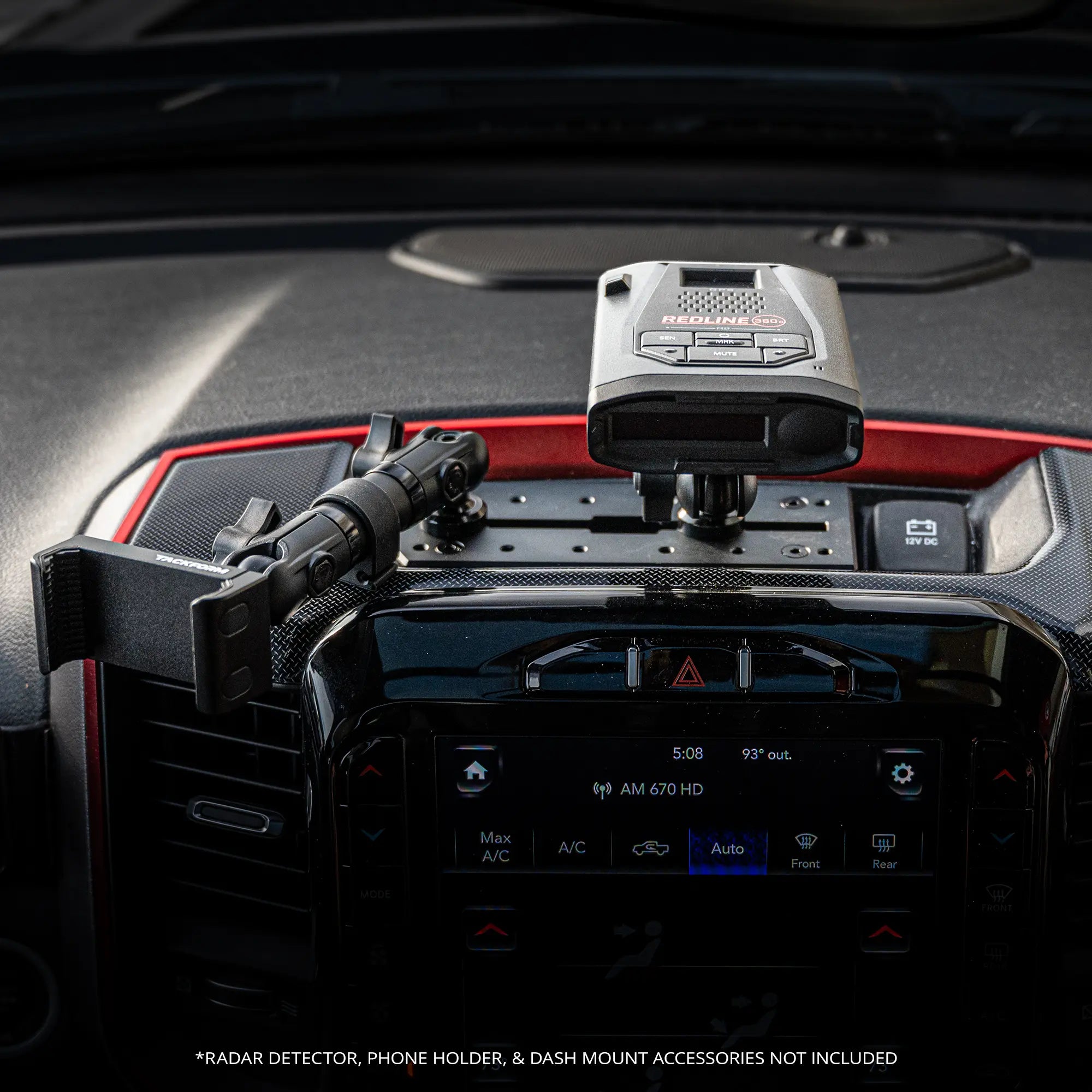 Metal Ram Dash Kit with Phone Mount and Radar Holder 
