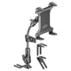 ELD Compliant Universal Seat Rail Floor Bolt Semi Truck Gooseneck Rigid Flex Arm Composite Adjustable Tablet Mount 