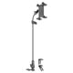 Universal Seat Rail Floor Bolt Semi Truck Gooseneck Rigid Flex Arm All Metal Adjustable Tablet Mount 