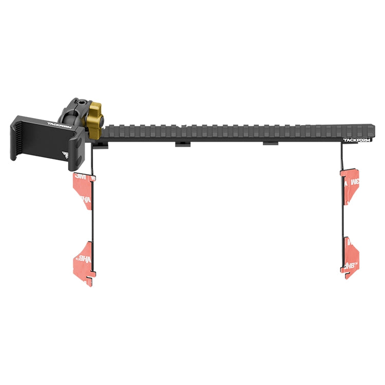 Tacoma Yellow Phone Mount with Assault Track Dash Bracket by Tackform