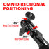 Dual 20mm Ball Socket Arm With Elbow | Die Cast Arm With Knob | 4.5" - 7"