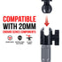 Arm | Coupler | Flange Socket to 20mm Ball Socket | Legacy 2.0