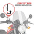 Pinch Bolt Mount | Thru Hole for M10 Bolt or 3/8" Bolts | 1"/25mm/B-Sized Rubber Ball