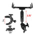 Tablet Holder for Stationary Bicycle, Treadmill, Elliptical, Spin Bike, Microphone Stand, and Indoor Exercise Equipment - Supports All Tablets