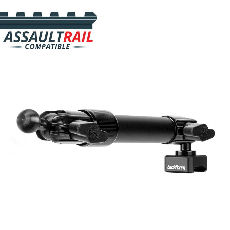 TRAXX™ - Assault Track Picatinny Mount | 7.5"- 9.25" Telescoping Arm | 17mm Garmin Ball