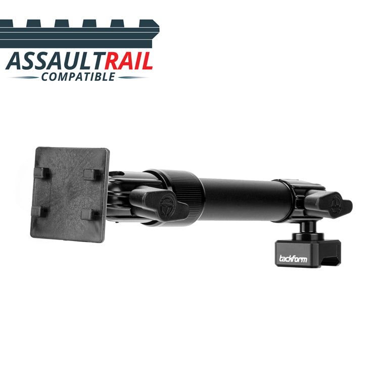 TRAXX™ - Assault Track Picatinny Mount | 7.5"- 9.25" Telescoping Arm | 4-Prong TPMS Monitor Holder