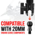 Black Motorcycle Action Camera Holder | Mirror Hole Mount - M10 x 1.25 Fine Thread Ball | 3.5" DuraLock™ Arm