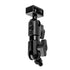 Black Motorcycle Camera Holder | Mirror Hole Mount - M10 x 1.5 Coarse Thread Ball | 3.5" DuraLock™ Arm