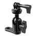 Action Camera Holder - Compatible with GoPro | Mirror Mount - Through Hole for M10 or 3/8" Bolt | Short Reach Arm