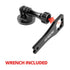 Enduro Series™ Motorcycle Camera Mount | Compatible with GoPro and Action Cameras | 3.5" Arm | For Crossbar Brace, Mirror, and other posts up to .5" in Diameter | All Metal Design