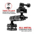 Enduro Series™ Motorcycle Camera Mount | Compatible with GoPro and Action Cameras | 3.5" Arm | For Crossbar Brace, Mirror, and other posts up to .5" in Diameter | All Metal Design