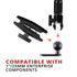 Pinch Bolt Mount | Thru Hole for M10 Bolt or 3/8" Bolts | 1"/25mm/B-Sized Rubber Ball