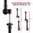 TF26-SRT1-AMPS | Seat Rail Mounted AMPS Mount | 20"-24" Telescoping Arm