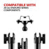 CB Microphone/2-Way Radio Holder with 20mm Metal Ball