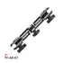 Dual 20mm Ball Socket Arm With Elbow | Die Cast Arm With Knob | 4.5" - 7"