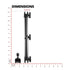 Headrest Mount for Tablet | 12.25" Long Aluminum Shaft Arm | Enduro Series