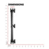 Arm | 12.25" Long | Dual 20mm Socket |  Expandable Elbow Joint