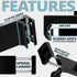 TRAXX™ - Assault Track Picatinny Mount | 7.5"- 9.25" Telescoping Arm | Enduro 20 LITE Phone Holder