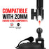 Suction Cup Mount | 4.75" Arm | 17mm Ball Compatible with Garmin