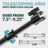 TRAXX™ - Assault Track Picatinny Mount | 7.5"- 9.25" Telescoping Arm | Dual-T