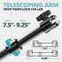 TRAXX™ - Assault Track Picatinny Mount | 7.5"- 9.25" Telescoping Arm | 17mm Garmin Ball